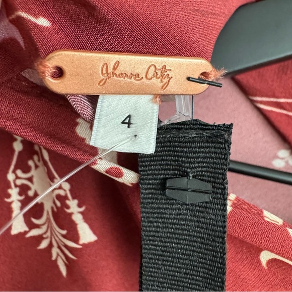 NEW Johanna Ortiz Hanging Plants Silk Tunic Dress - Size 4 - Picture 6 of 15